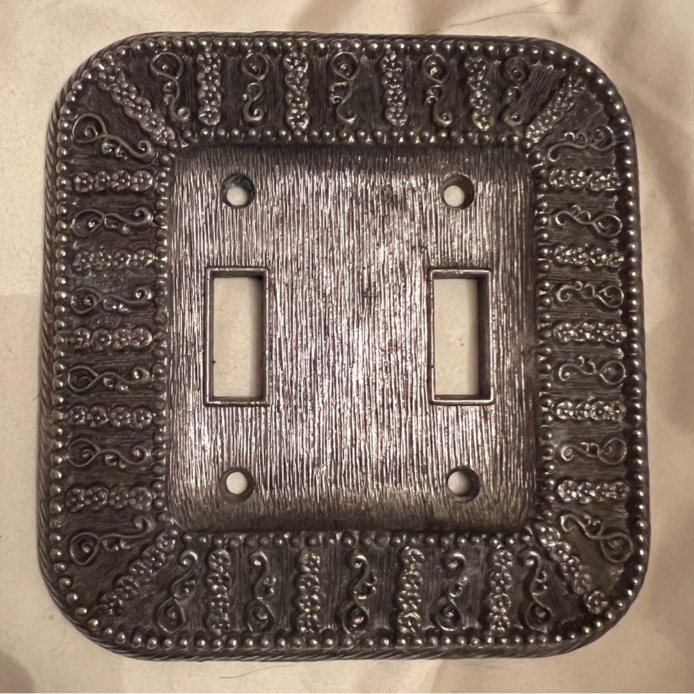 Vintage metal Light Switch cover
